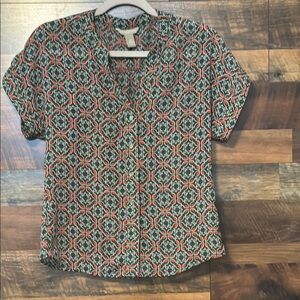 Banana Republic Geometric Patterned Blouse